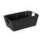 Simplify Small Black Woven Storage Shelf Bin